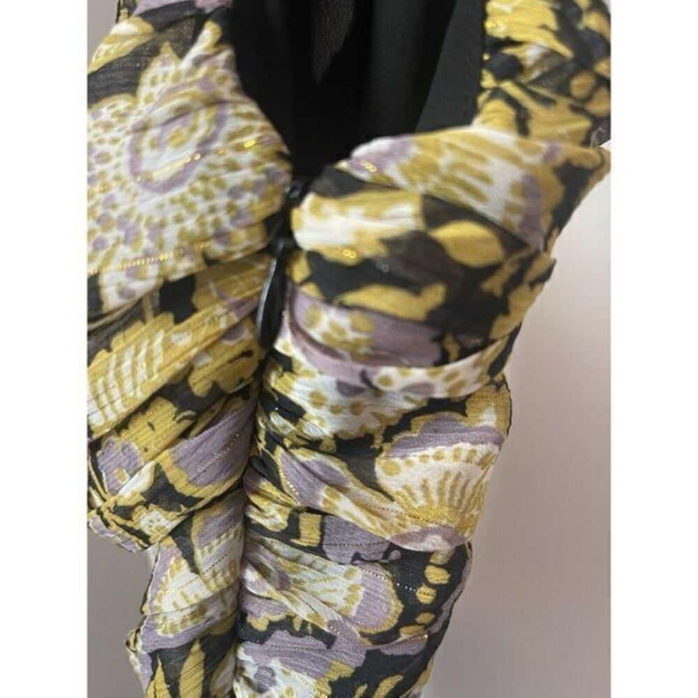 Zara One‎ Shoulder Strap Floral Purple Multi  Mini Dress Size Small NWT - Picture 4 of 16